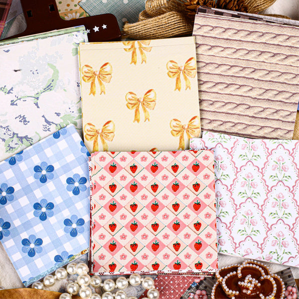 30PCS Cloth paper series material paper