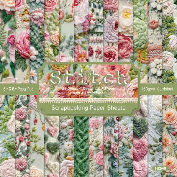 24PCS Stitch background paper