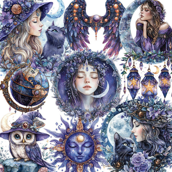 20PCS Magic witch sticker