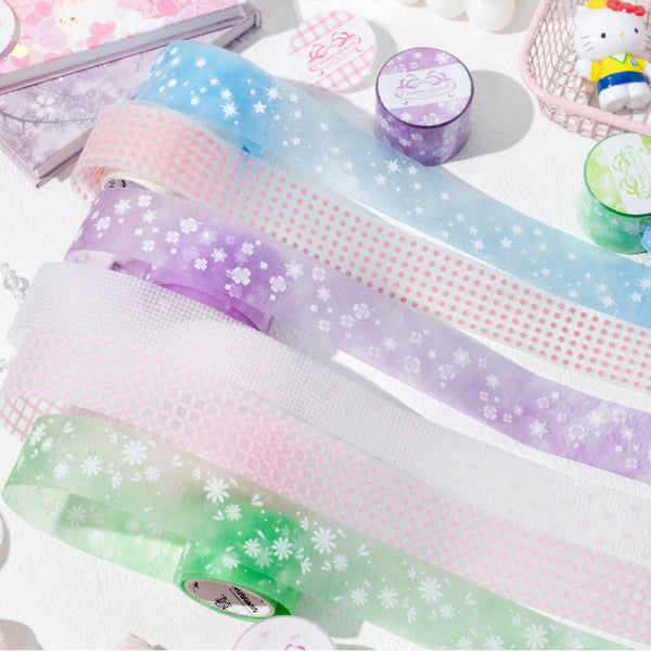 Cream clouds Series Flash PET Tape