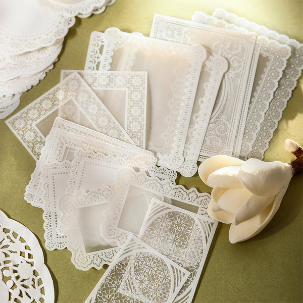 20PCS Lace under the clouds series sticker
