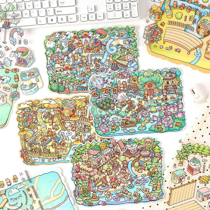 Kapi Sticker Kapi fun summer series 3D Sticker – Journaldream