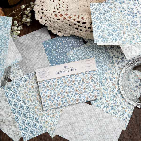 40PCS Slowly Happy series material paper