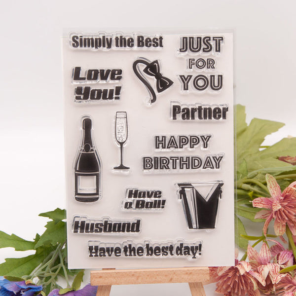 Clear silicone stamp