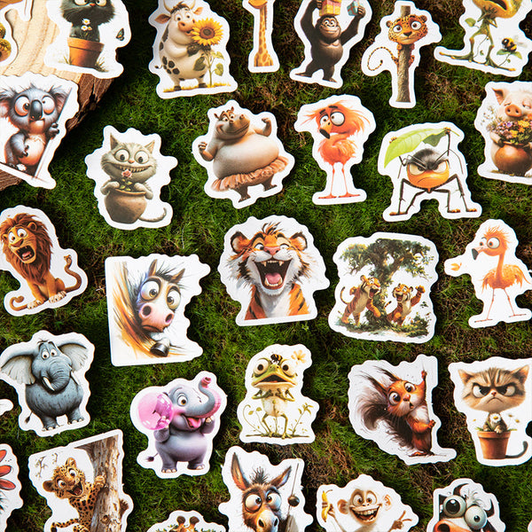 40PCS Crazy Zoo Series sticker
