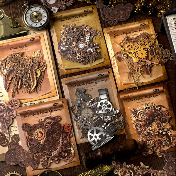 12PCS Rusty Tooth Time Series sticker