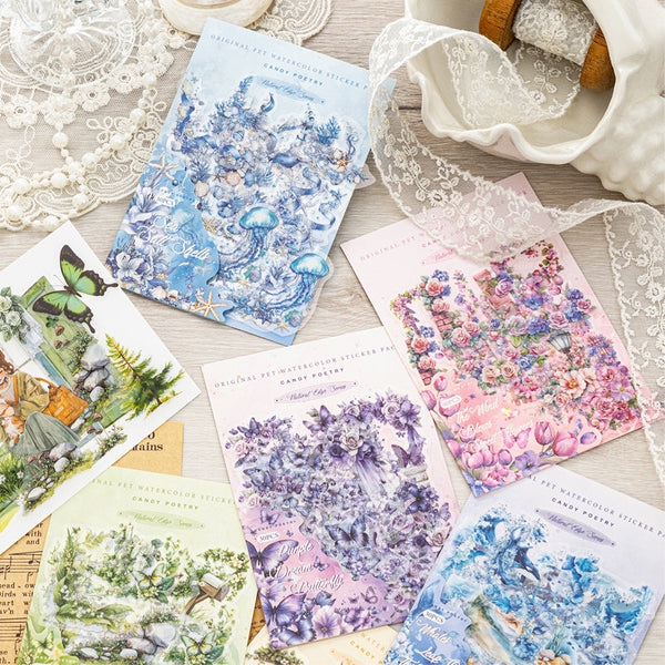 30PCS Natural corner series sticker