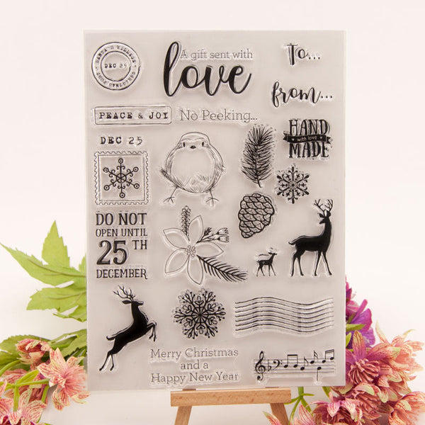 Clear silicone stamp