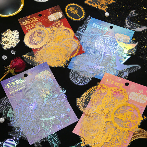 40PCS Magic color butterfly dance series sticker