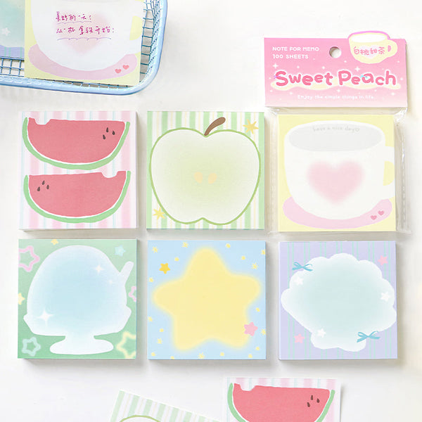 100PCS Kirakira Land series note paper