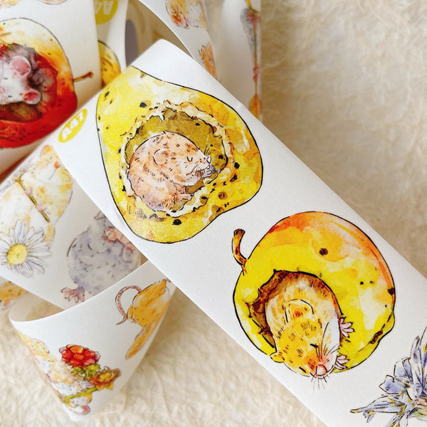 5cm*166cm Cute mouse Die Cutting Washi/PET/Fog PET Tape