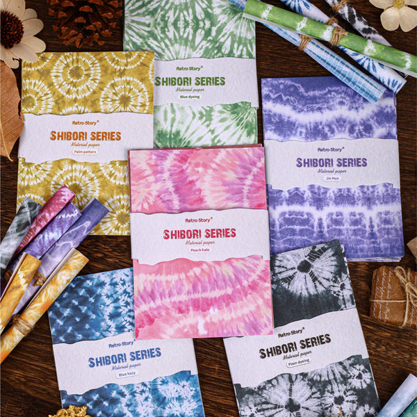 32PCS Stranded dyeing series material paper