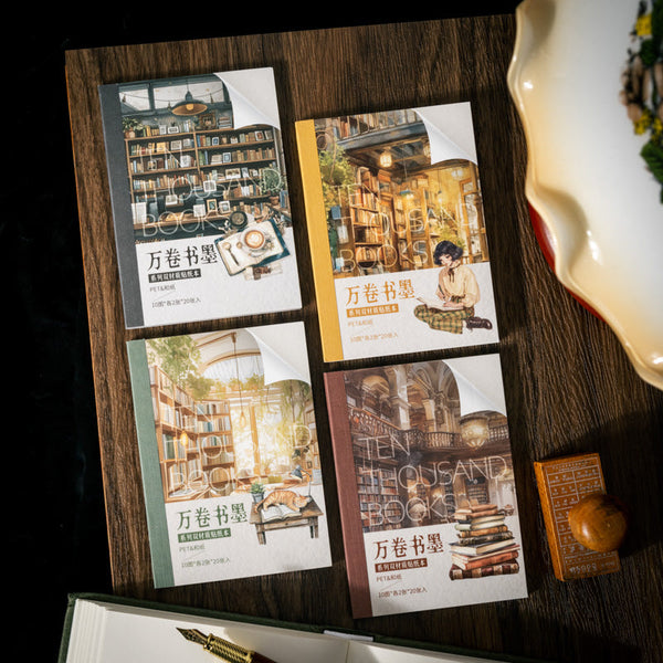 20PCS Ten Thousand Volumes of Ink Series sticker book
