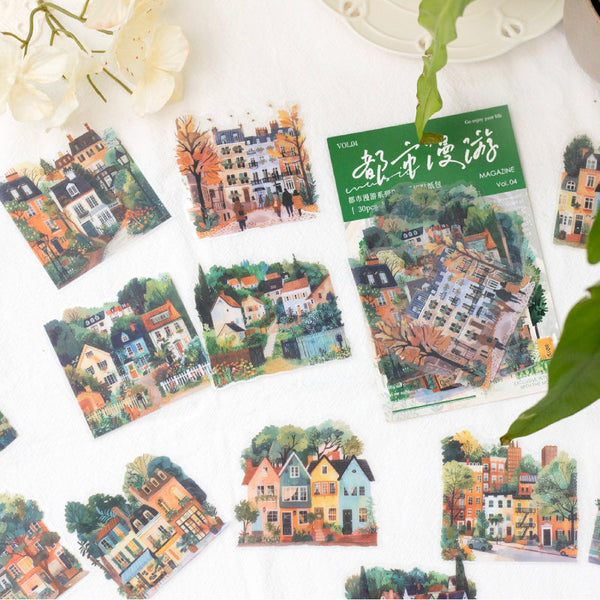 30PCS Urban Roaming Series sticker