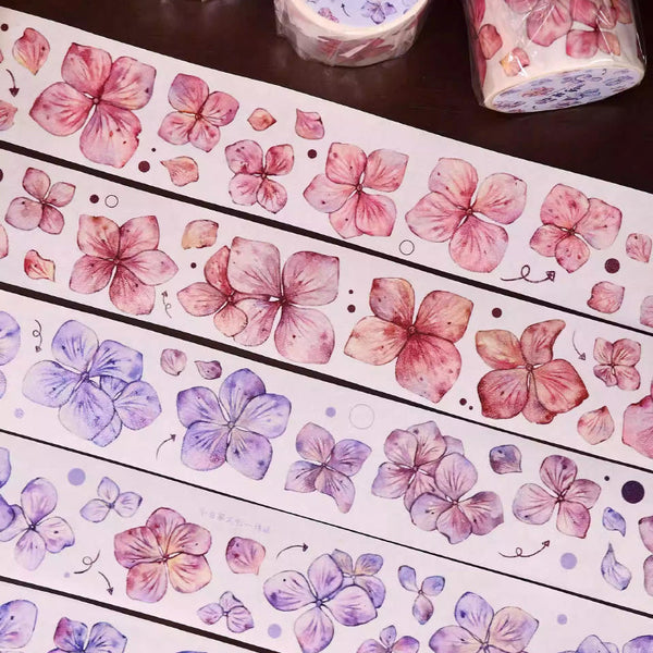 Whole Roll 3cm*3m Hydrangea Washi Tape