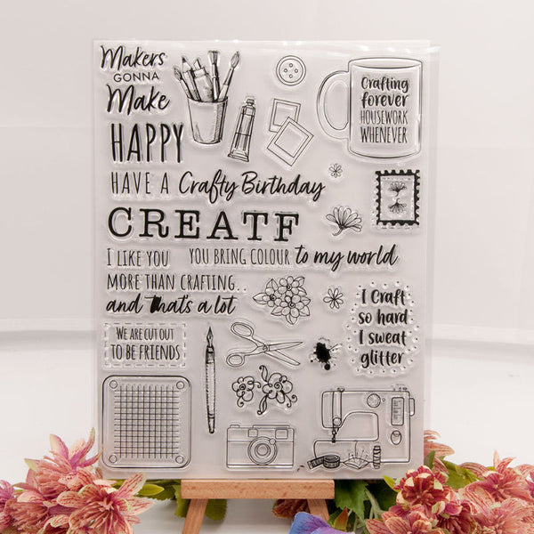 Clear silicone stamp