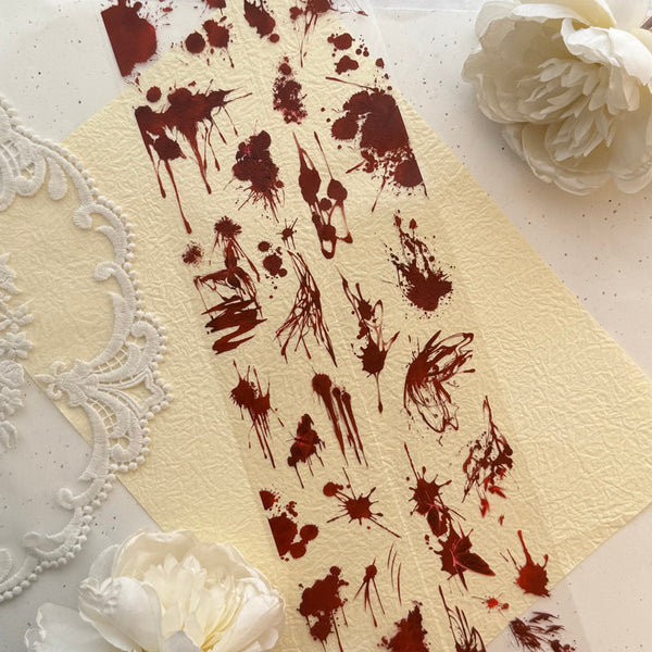 6cm*100cm Blood butterfly PET Tape