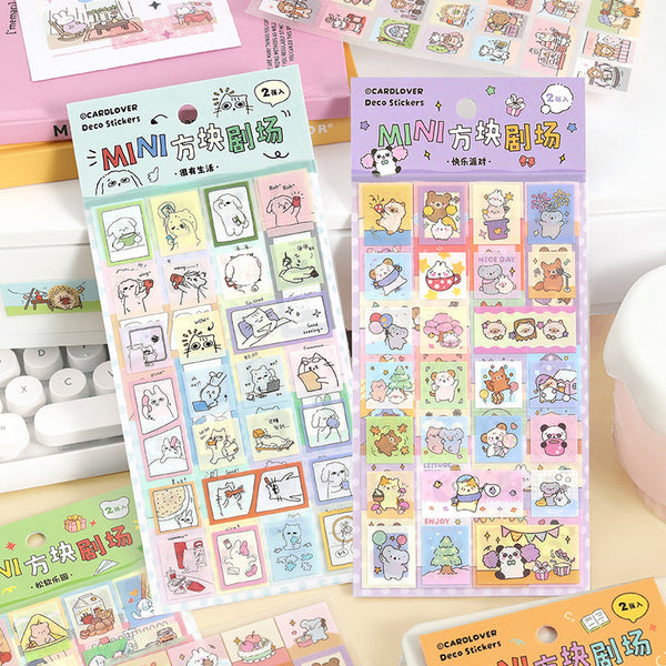 2PCS MINI Square Theater Series sticker