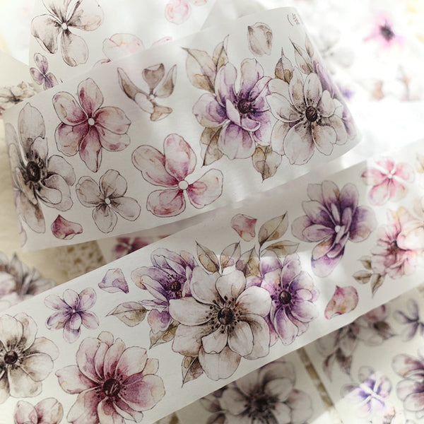 5.5cm*150cm Anemone Washi/PET tape