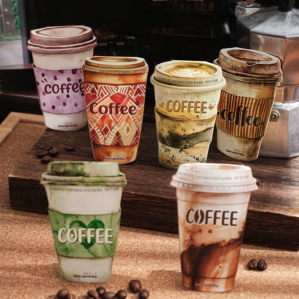 20PCS The color of coffee series sticker