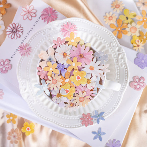 45PCS Small Flower Series sticker