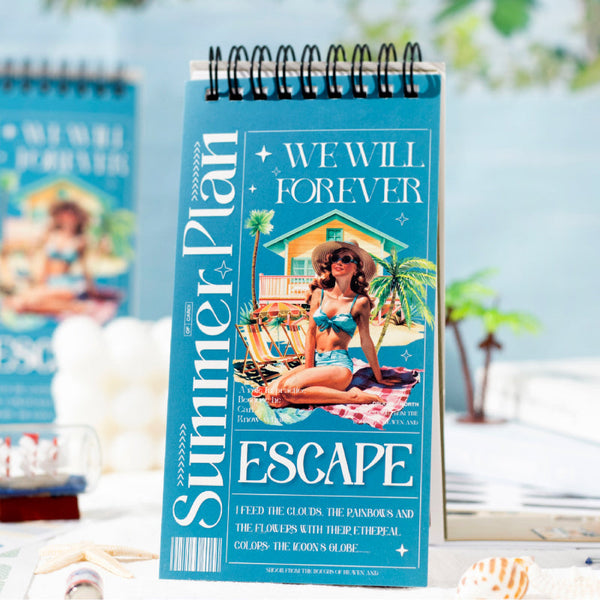 50PCS Summer Escape Project Series sticker book
