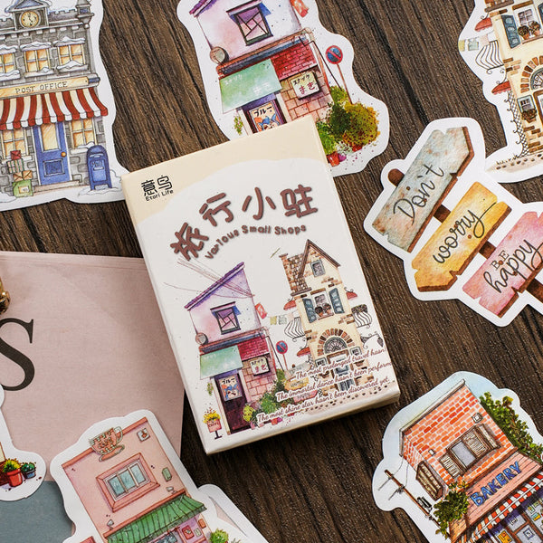 30PCS Tourist stopover series sticker