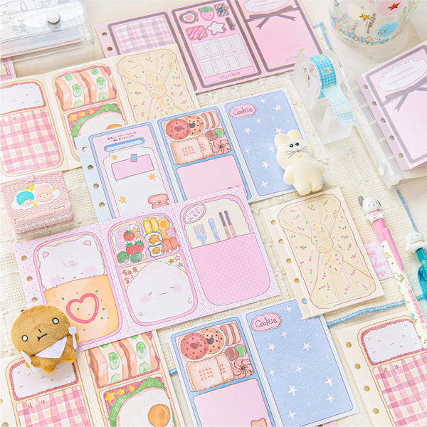 15PCS Delicious meal series note paper