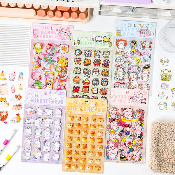 4PCS Cute Garden series Sticker