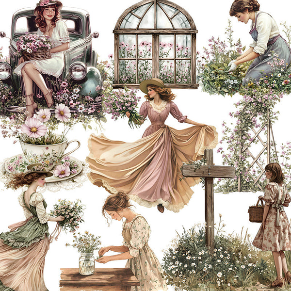 20PCS Country girl sticker