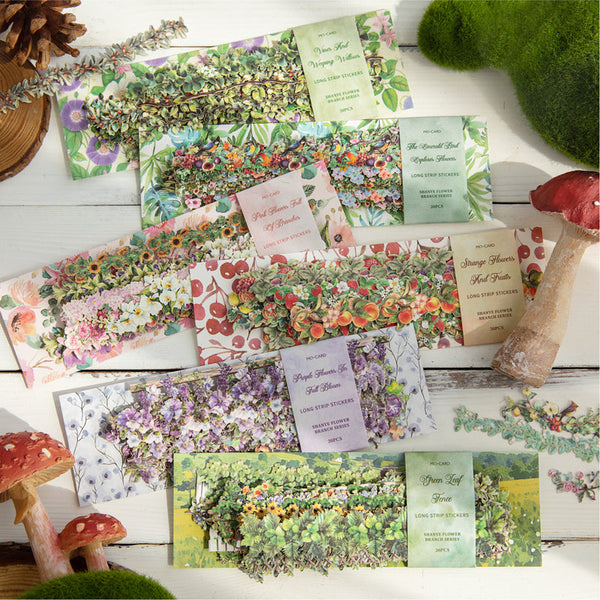 20PCS Wild Flower Branch Series sticker