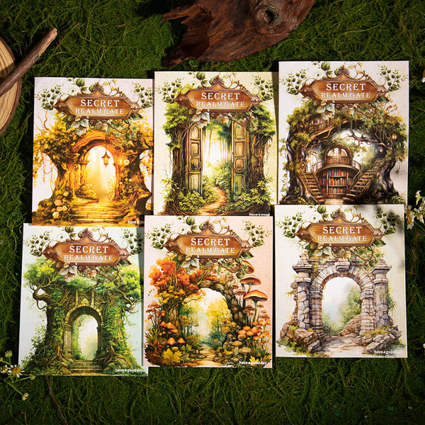 5PCS Secret realm gate series sticker