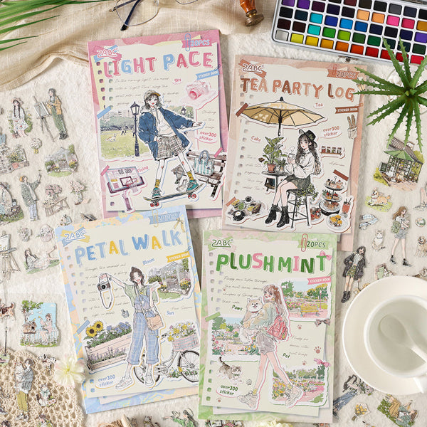 20PCS Comfortable Life Record Series sticker book