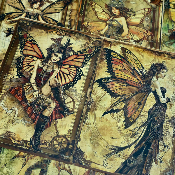 10PCS Butterfly Spirit background paper