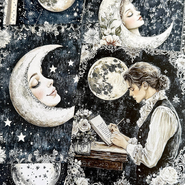 20PCS Magic Moon background paper