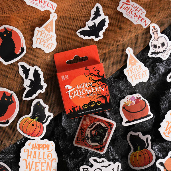 46 pegatinas de la serie Feliz Halloween 