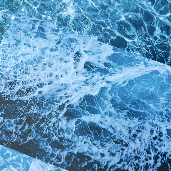 10PCS The blue sea background paper