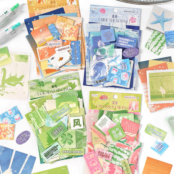 40PCS Dream Shelter Series material paper set