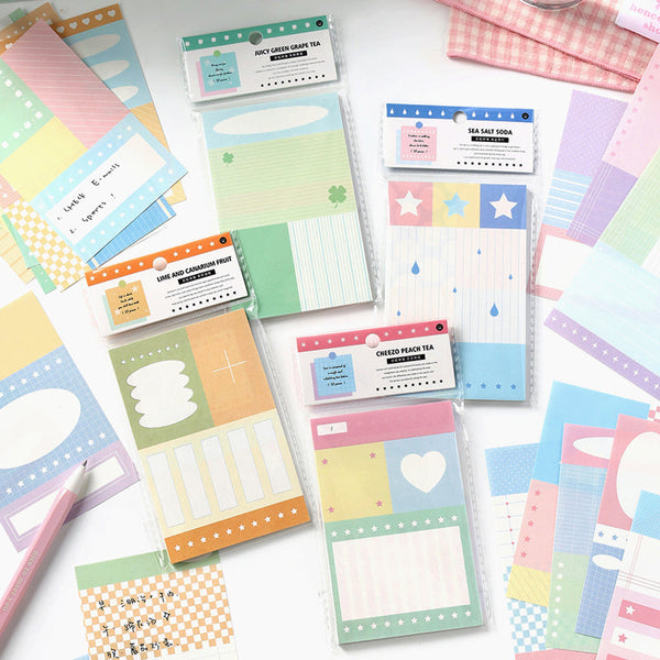 50PCS Rainbow Splicing Series note paper