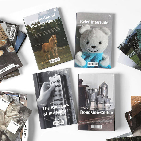 50PCS Never say goodbye series material paper