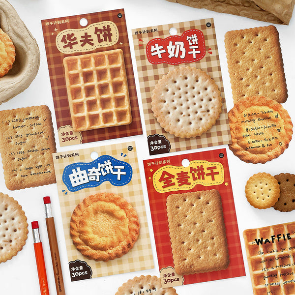 30PCS Cookie Plan Series note paper