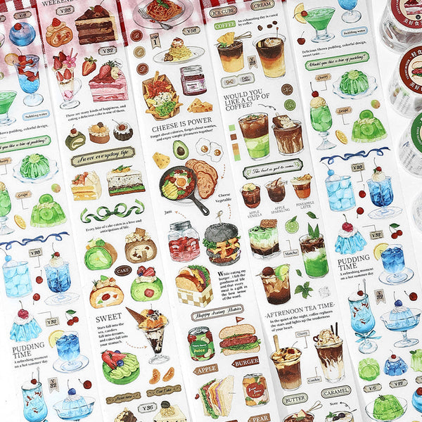 Wonderful Food Time Series Flash Washi Tape
