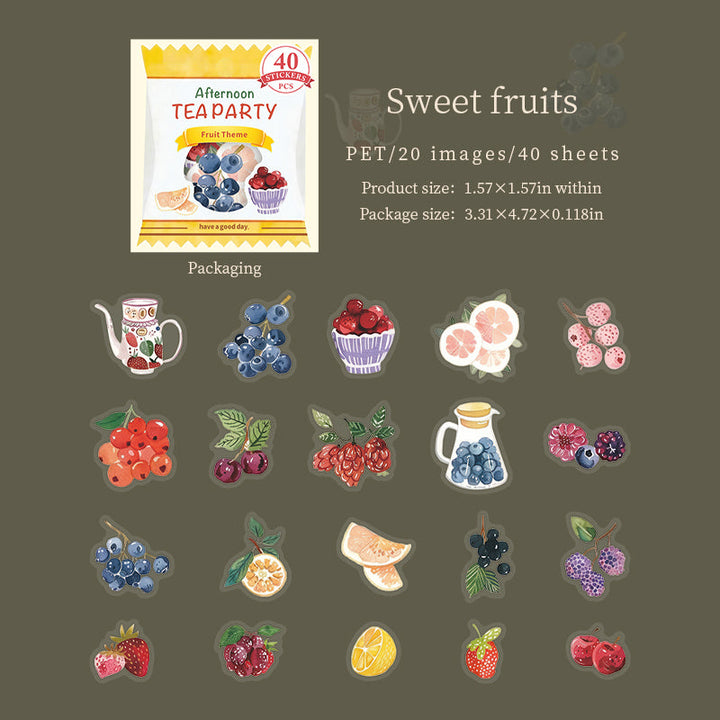 Afternoon Tea Party Series sticker – Journaldream