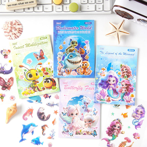 20PCS Underwater world series sticker book