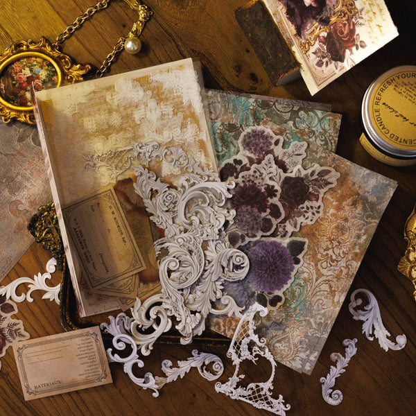 76PCS The Baroque memory series material paper set