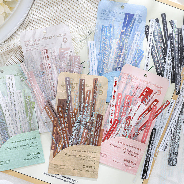 40PCS Prophecy Weekly Series sticker
