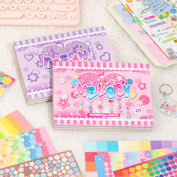 20PCS Colorful Paradise Series sticker book