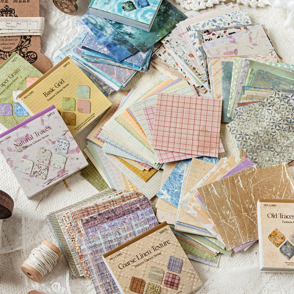 50PCS Texture Library Series material paper set