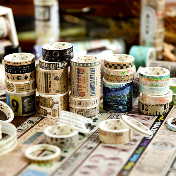 10Pcs Vintage memoir series washi tape