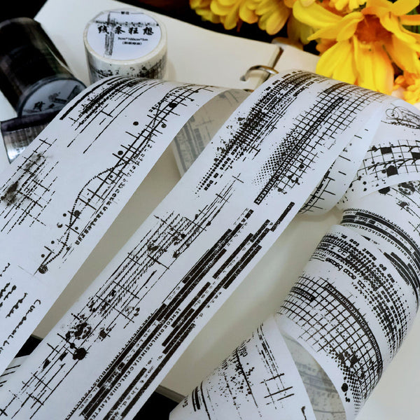 Whole Roll 5cm*5m Line Fantasy Die Cutting Washi/PET Tape